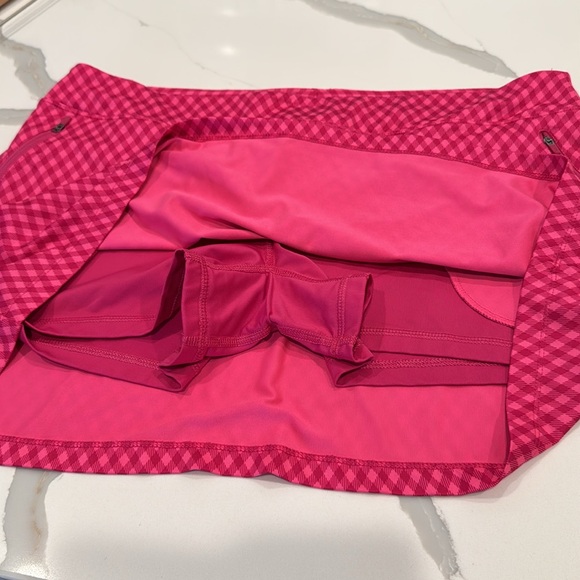 Nike Fuchsia Checkered Golf Skort XL - Picture 6 of 8